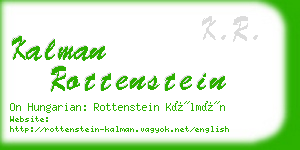 kalman rottenstein business card